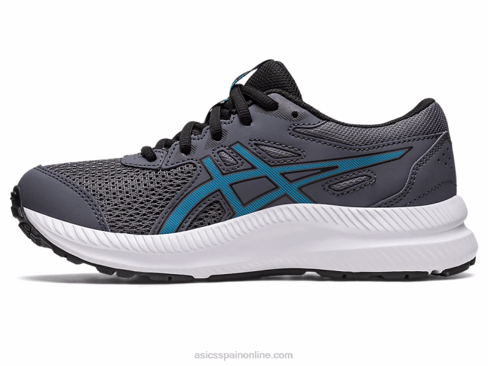competir 8 grado de la escuela Asics 4L684245 gris portador/azul isla