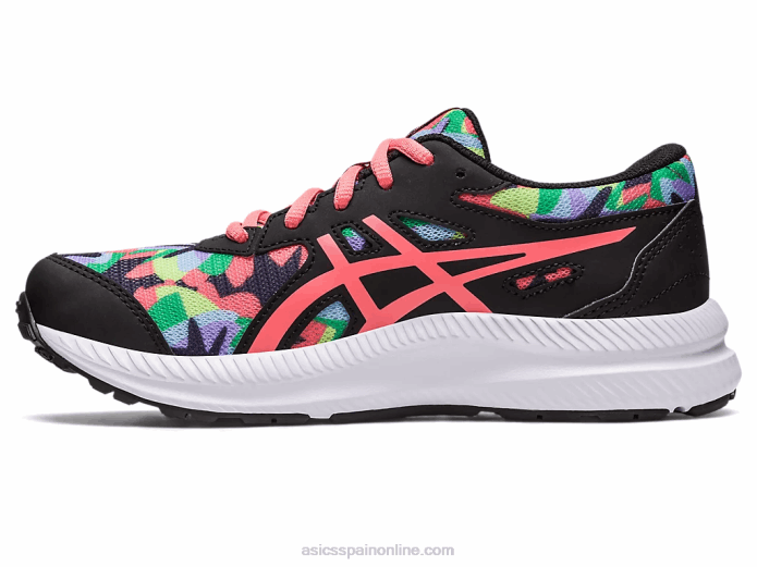 competir 8 grado de la escuela Asics 4L684250 negro/papaya