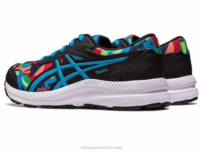 competir 8 grado de la escuela Asics 4L684256 negro/azul isla