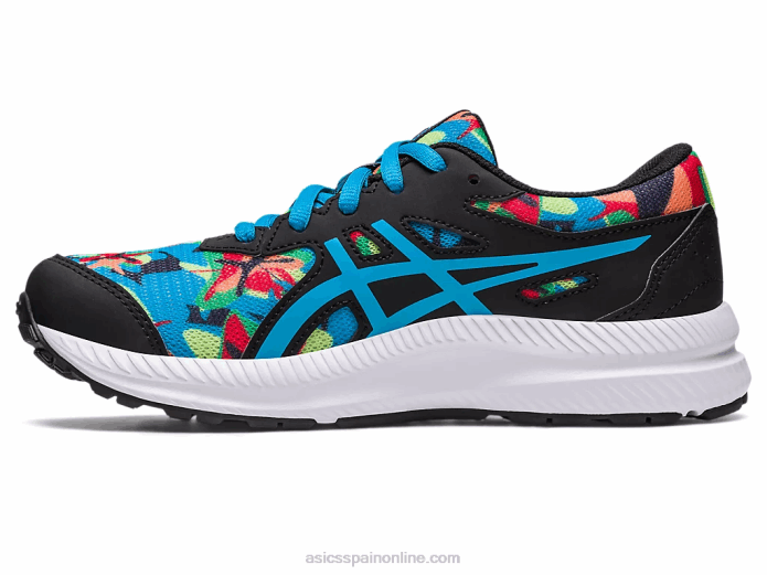 competir 8 grado de la escuela Asics 4L684256 negro/azul isla