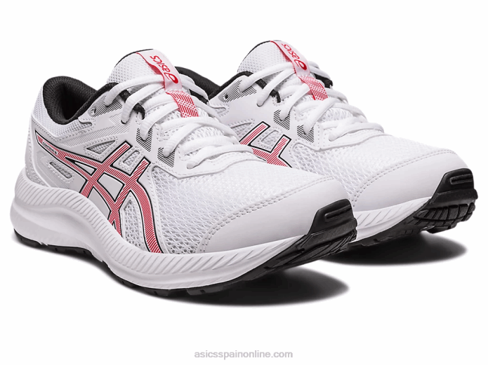 competir 8 grado de la escuela Asics 4L684281 blanco/rojo eléctrico