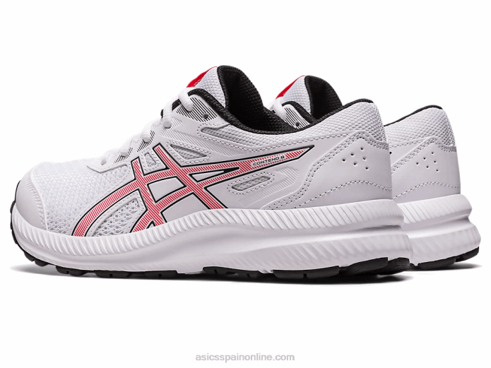 competir 8 grado de la escuela Asics 4L684281 blanco/rojo eléctrico