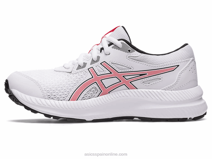 competir 8 grado de la escuela Asics 4L684281 blanco/rojo eléctrico