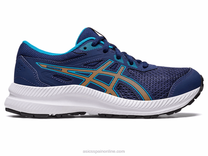 competir 8 grado de la escuela Asics 4L684286 azul índigo/melocotón sol