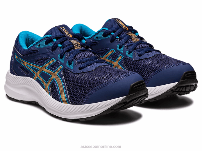 competir 8 grado de la escuela Asics 4L684286 azul índigo/melocotón sol