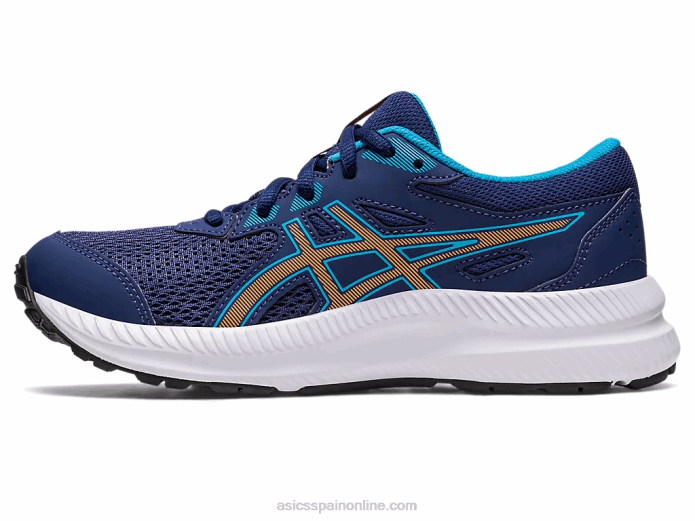 competir 8 grado de la escuela Asics 4L684286 azul índigo/melocotón sol