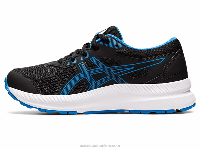competir 8 grado de la escuela Asics 4L684394 negro/azul eléctrico