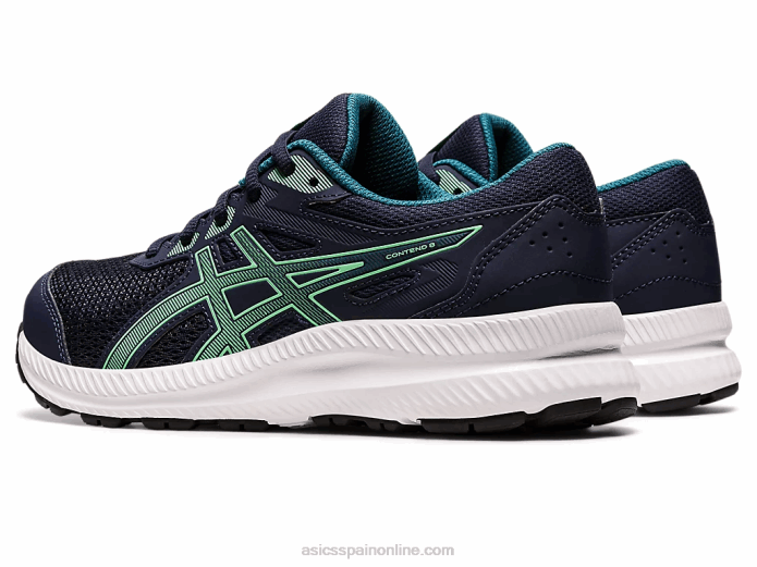 competir 8 grado de la escuela Asics 4L684397 medianoche/hoja nueva