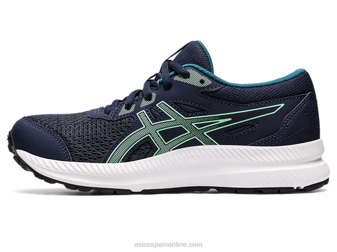 competir 8 grado de la escuela Asics 4L684397 medianoche/hoja nueva