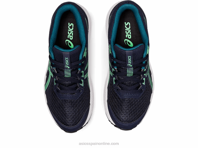 competir 8 grado de la escuela Asics 4L684397 medianoche/hoja nueva