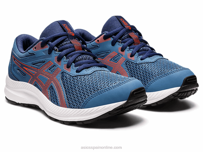 competir 8 grado de la escuela Asics 4L684409 tomate azul/cherry