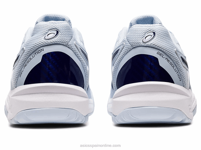 escuela de grado 8 de resolución de gel Asics 4L684441 cielo suave/azul marino