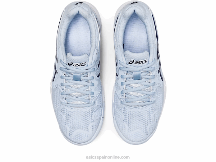 escuela de grado 8 de resolución de gel Asics 4L684441 cielo suave/azul marino