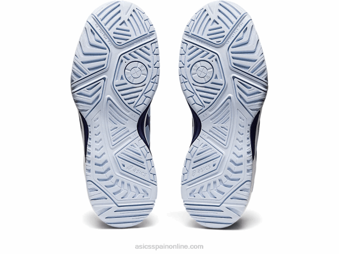 escuela de grado 8 de resolución de gel Asics 4L684441 cielo suave/azul marino