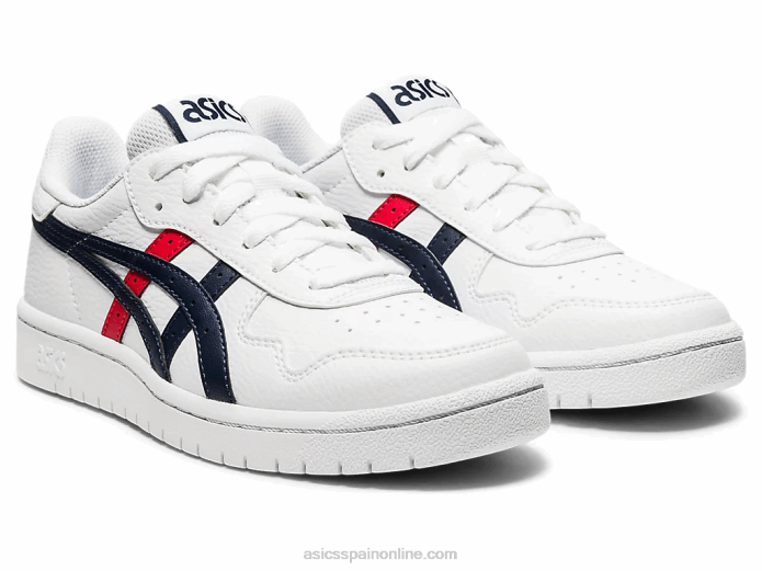 escuela primaria de japon Asics 4L684560 blanco/rojo clásico