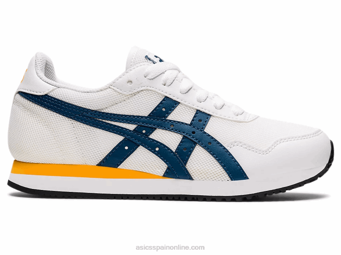 escuela primaria del corredor del tigre Asics 4L684464 blanco/índigo claro