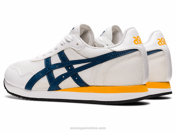 escuela primaria del corredor del tigre Asics 4L684464 blanco/índigo claro