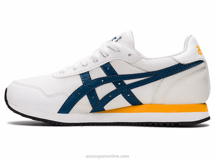 escuela primaria del corredor del tigre Asics 4L684464 blanco/índigo claro