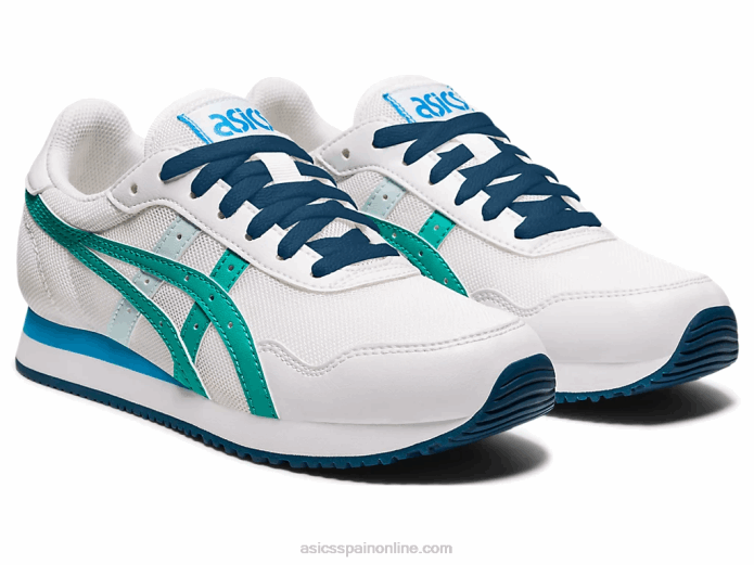 escuela primaria del corredor del tigre Asics 4L684479 joya blanca/báltica