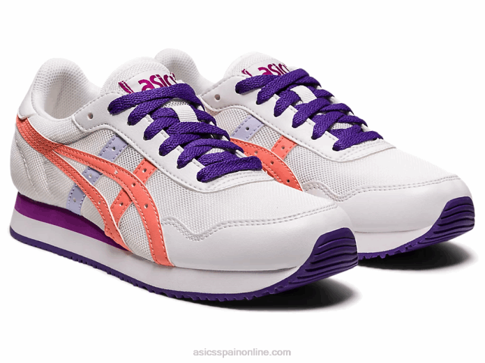 escuela primaria del corredor del tigre Asics 4L684499 blanco/guayaba