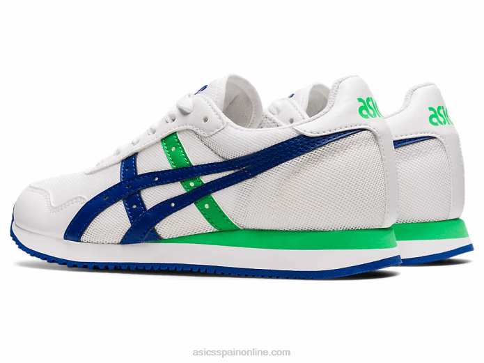 escuela primaria del corredor del tigre Asics 4L684500 blanco/azul mónaco