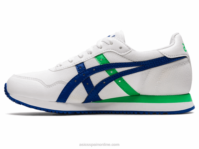 escuela primaria del corredor del tigre Asics 4L684500 blanco/azul mónaco