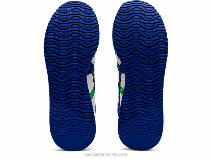 escuela primaria del corredor del tigre Asics 4L684500 blanco/azul mónaco