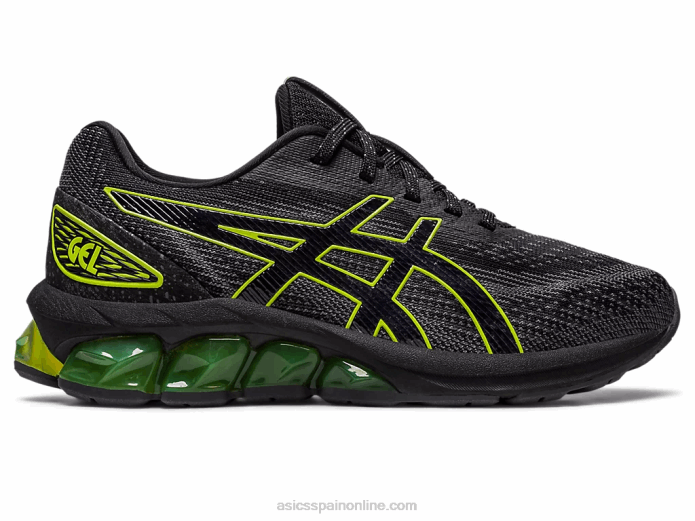 escuela primaria gel-quantum 180 vii Asics 4L684300 negro/lima neón