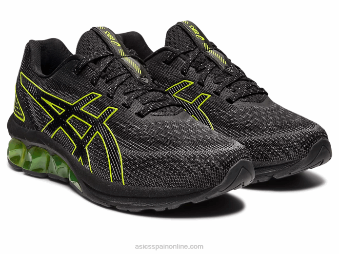 escuela primaria gel-quantum 180 vii Asics 4L684300 negro/lima neón