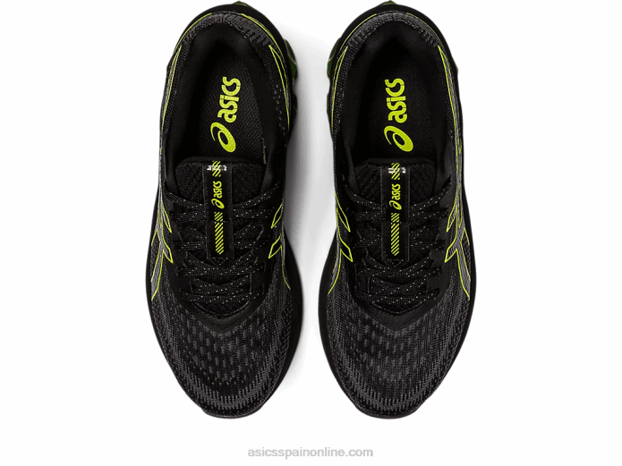escuela primaria gel-quantum 180 vii Asics 4L684300 negro/lima neón