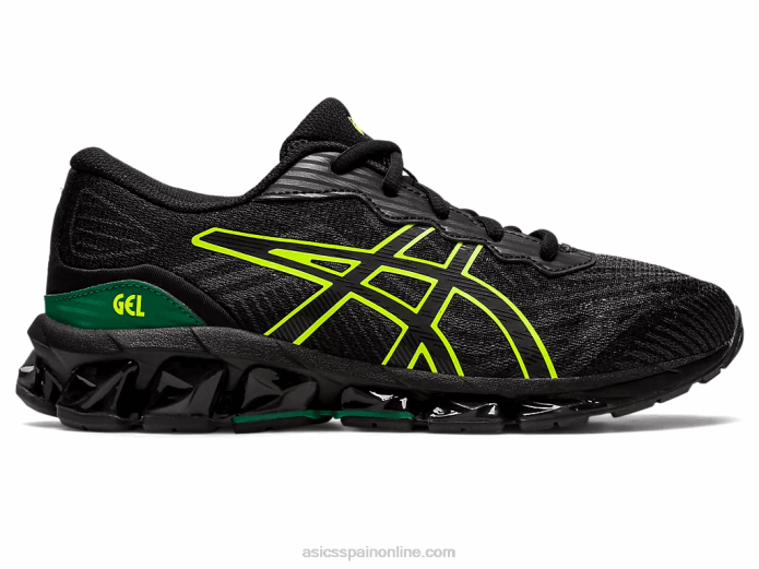 escuela primaria gel-quantum 360 vii Asics 4L684381 negro/amarillo de seguridad