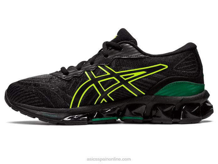 escuela primaria gel-quantum 360 vii Asics 4L684381 negro/amarillo de seguridad