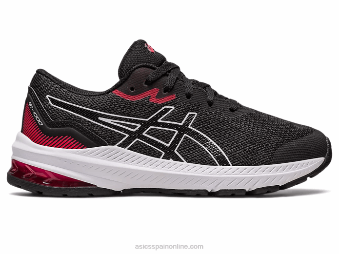 escuela primaria gt-1000 11 Asics 4L684255 negro/rojo eléctrico