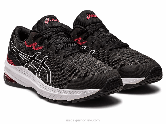 escuela primaria gt-1000 11 Asics 4L684255 negro/rojo eléctrico