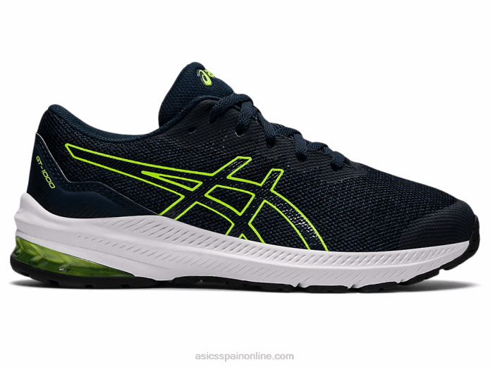 escuela primaria gt-1000 11 Asics 4L684405 azul francés/verde peligro