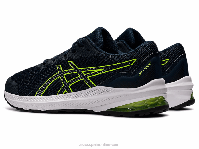 escuela primaria gt-1000 11 Asics 4L684405 azul francés/verde peligro