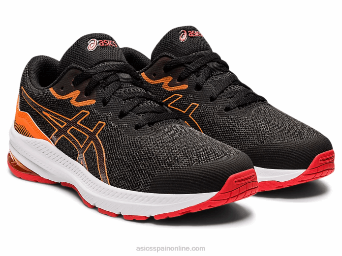 escuela primaria gt-1000 11 Asics 4L684471 gris grafito/rojo fuego