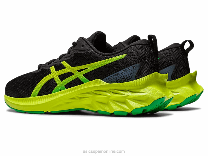 escuela primaria novablast 2 Asics 4L684309 ralladura de lima/negra