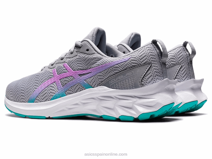 escuela primaria novablast 2 Asics 4L684427 gris piedmont/brillo lavanda