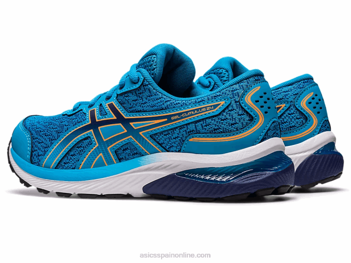 gel-cumulus 24 escuela primaria Asics 4L684228 azul isla/melocotón sol