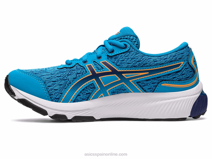 gel-cumulus 24 escuela primaria Asics 4L684228 azul isla/melocotón sol