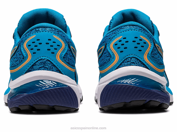 gel-cumulus 24 escuela primaria Asics 4L684228 azul isla/melocotón sol