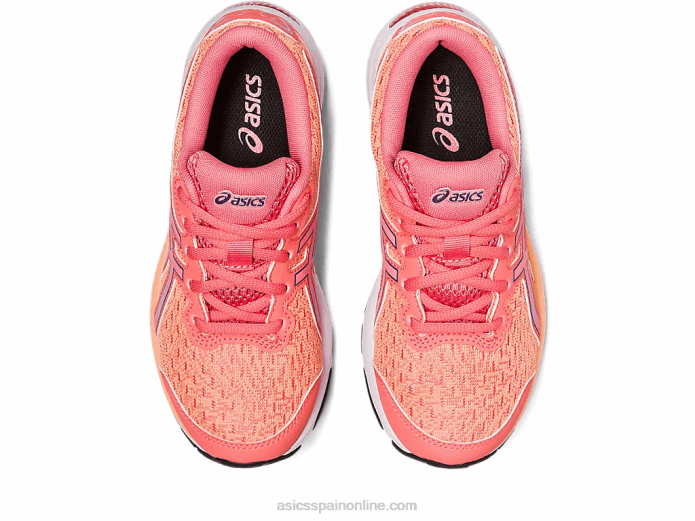 gel-cumulus 24 escuela primaria Asics 4L684236 papaya/púrpura polvoriento