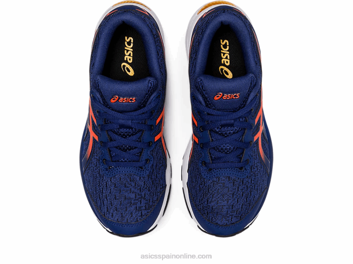 gel-cumulus 24 escuela primaria Asics 4L684364 océano profundo/tomate cherry