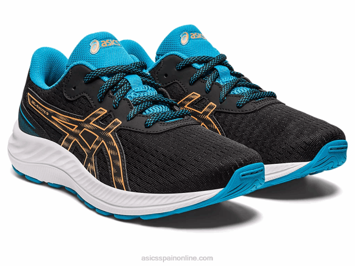 gel-excite 9 grado escuela Asics 4L684307 melocotón negro/sol