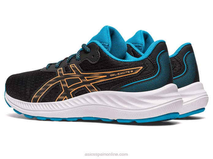gel-excite 9 grado escuela Asics 4L684307 melocotón negro/sol