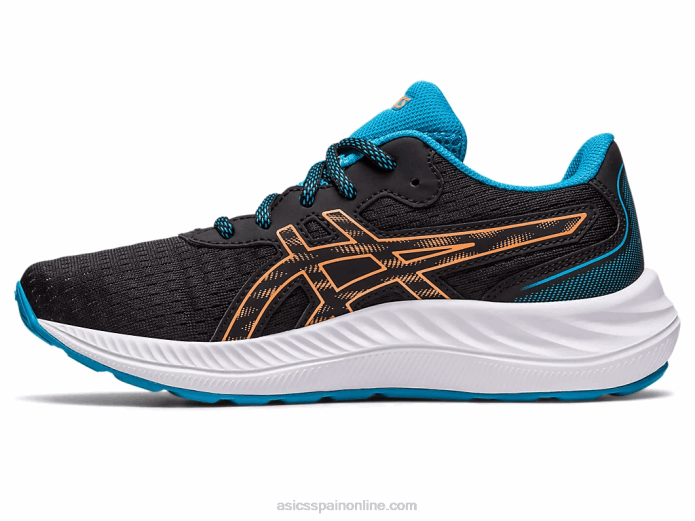 gel-excite 9 grado escuela Asics 4L684307 melocotón negro/sol