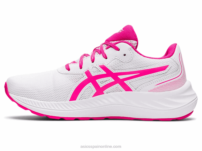 gel-excite 9 grado escuela Asics 4L684462 brillo blanco/rosa