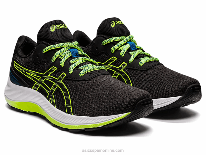 gel-excite 9 grado escuela Asics 4L684507 negro/verde peligro