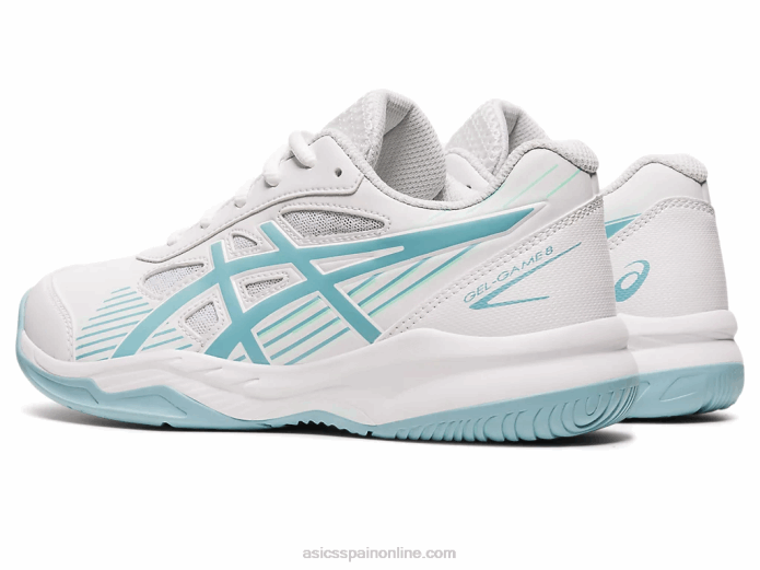 gel-juego 8 escuela primaria Asics 4L684408 blanco/azul humo